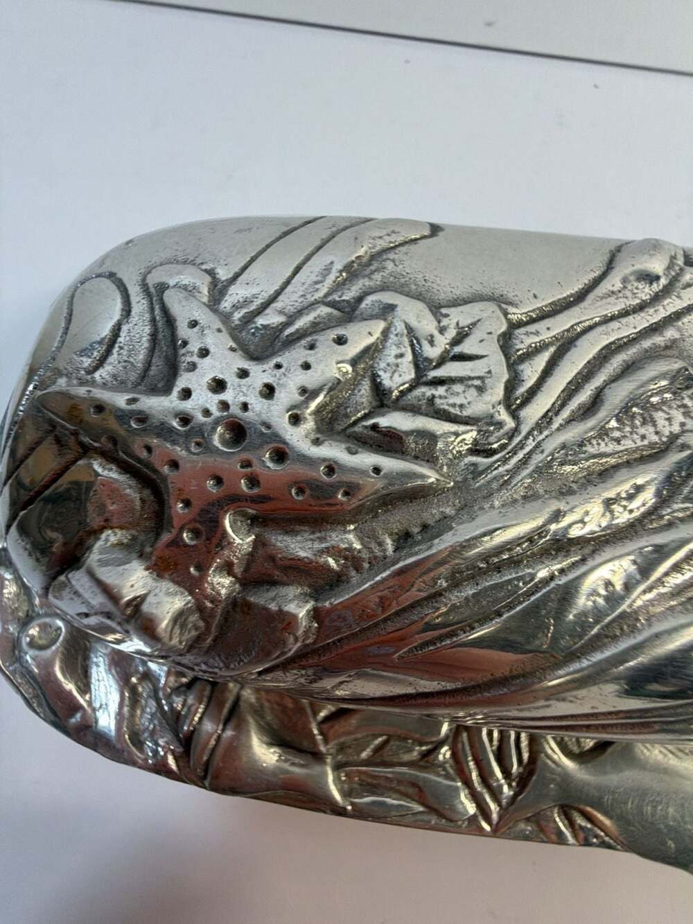 Vintage HR Hand-Crafted Metal Nautical Fish and Starfish Butter Dish - Picture 3 of 7